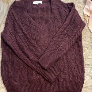 Maroon colored sweater